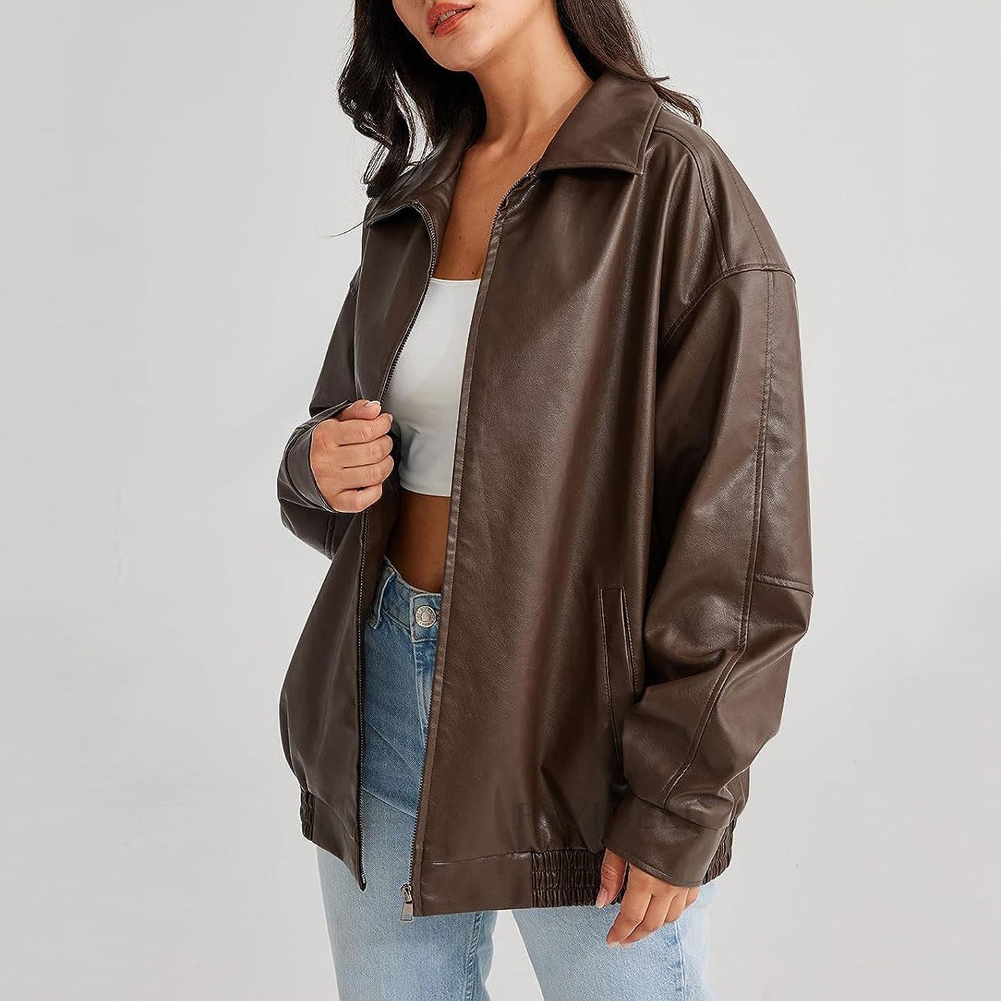 Levy | Leren Vintage Bomberjas