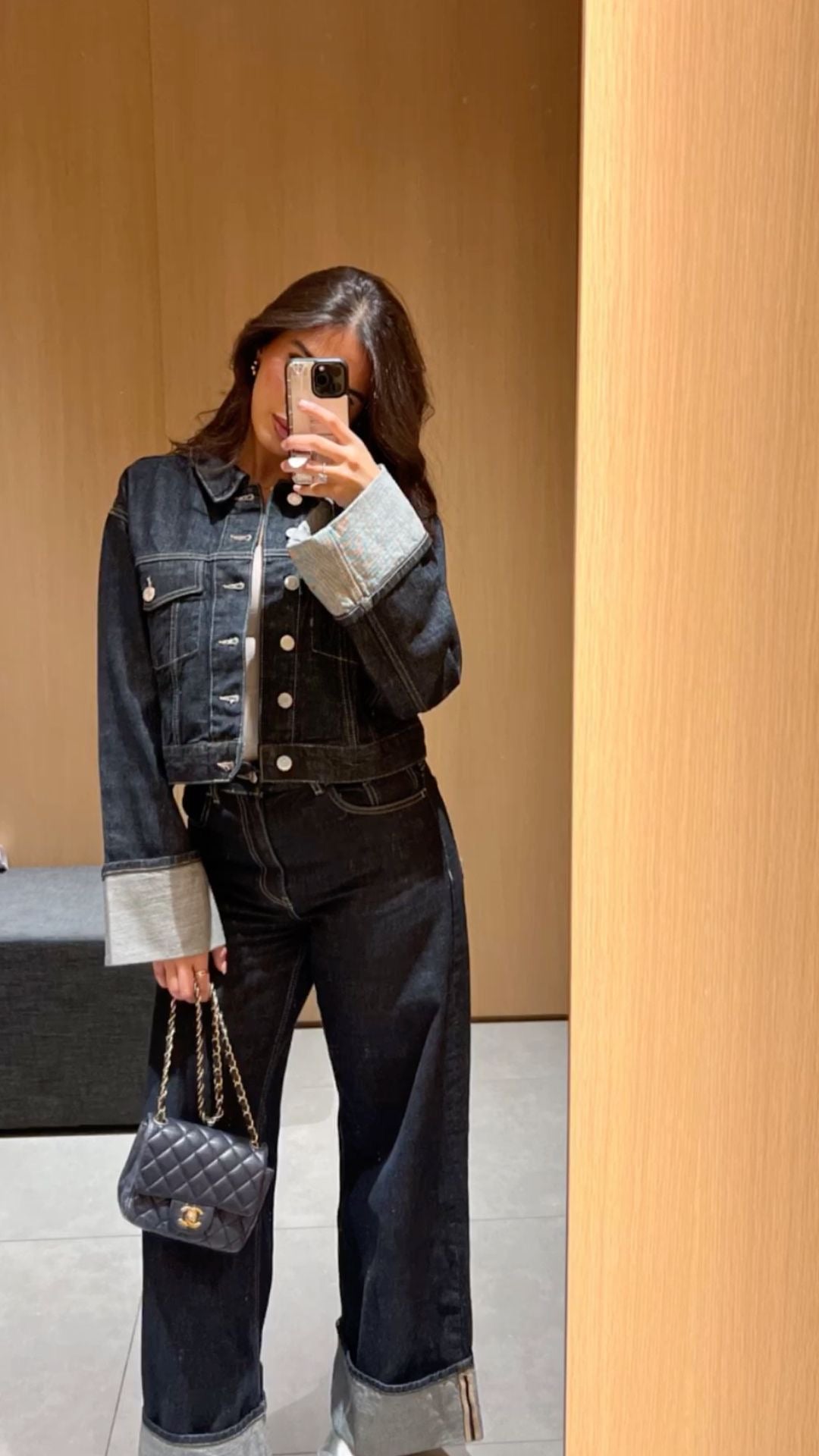 Maya | Denim Tweedelige Set Jas Met Broek