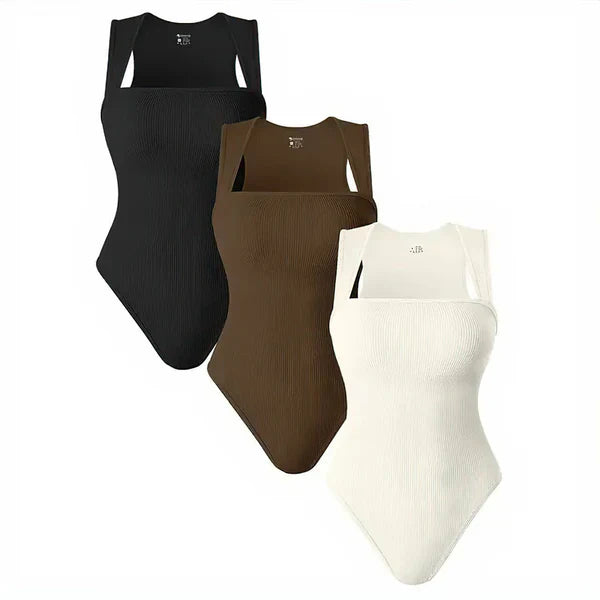 Janine | Dames Bodysuit Met Ribstof