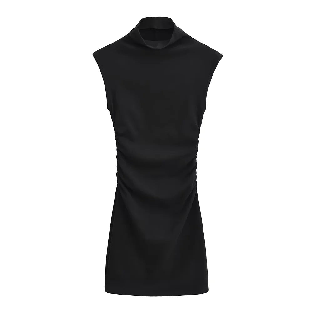 Arabella | Korte Jurk Met Hoge Hals