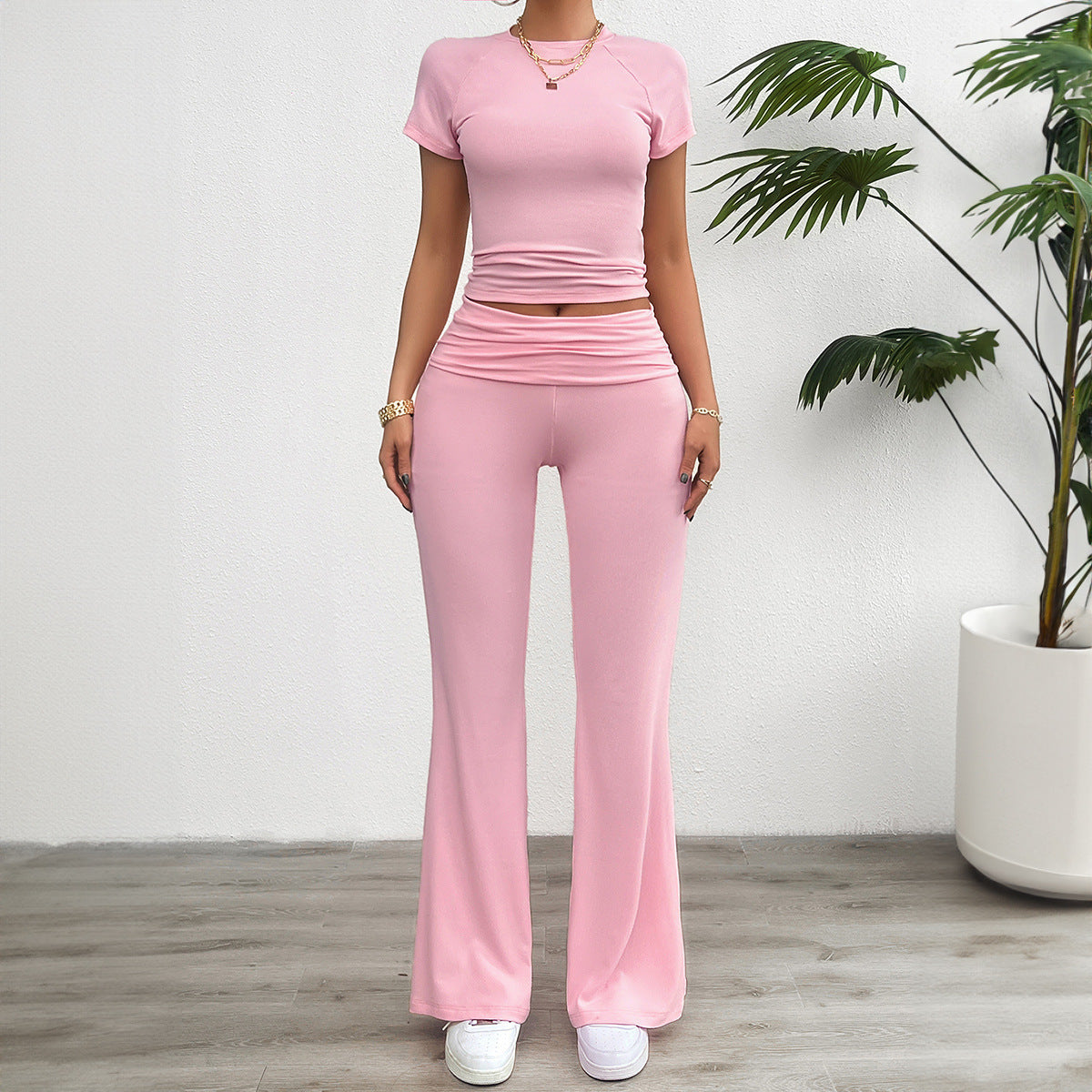 Laila | Loungeset Top Met Lange Broek