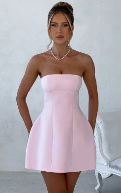 Macey | Korte Strapless Jurk