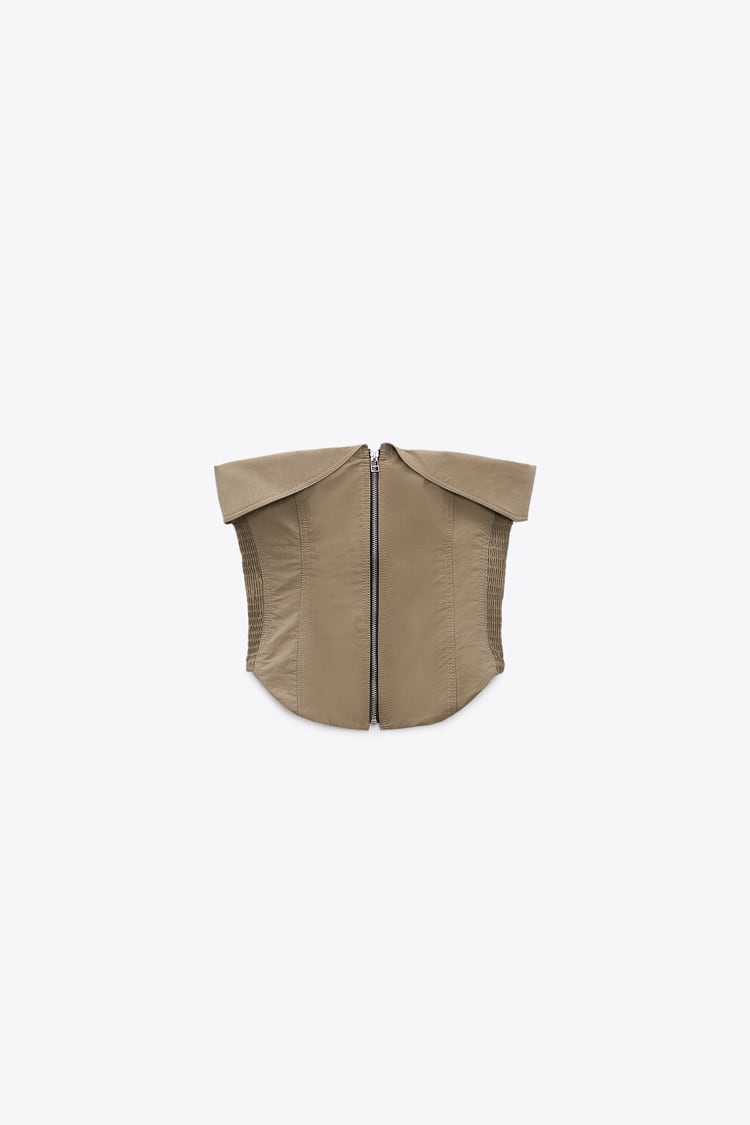 Kiana | Bruine Tweedelige Set Top Met Broek