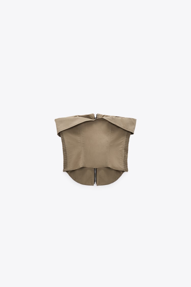 Kiana | Bruine Tweedelige Set Top Met Broek