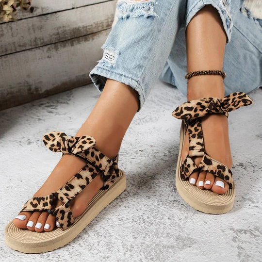 Monica | Stijlvolle Sandalen Met Leopardprint