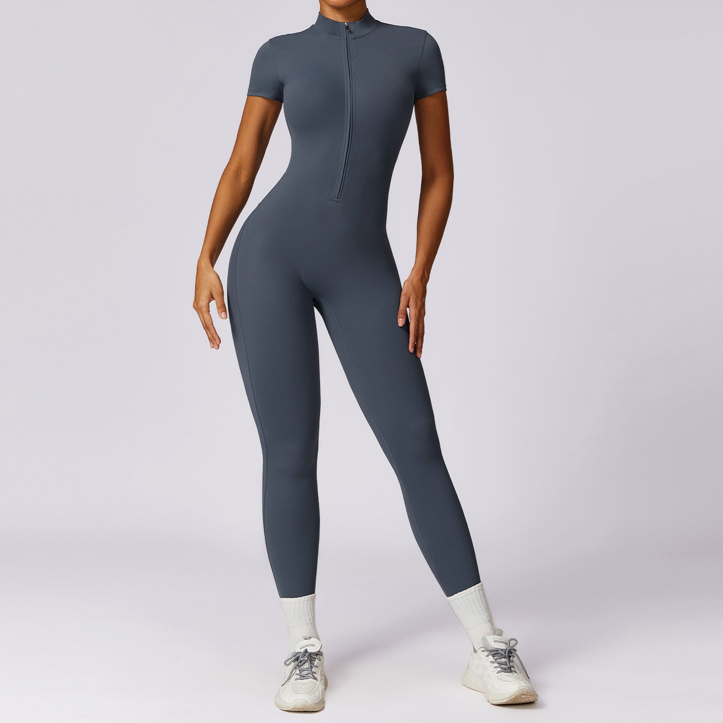 Samie | Korte Sportjumpsuit Met Rits
