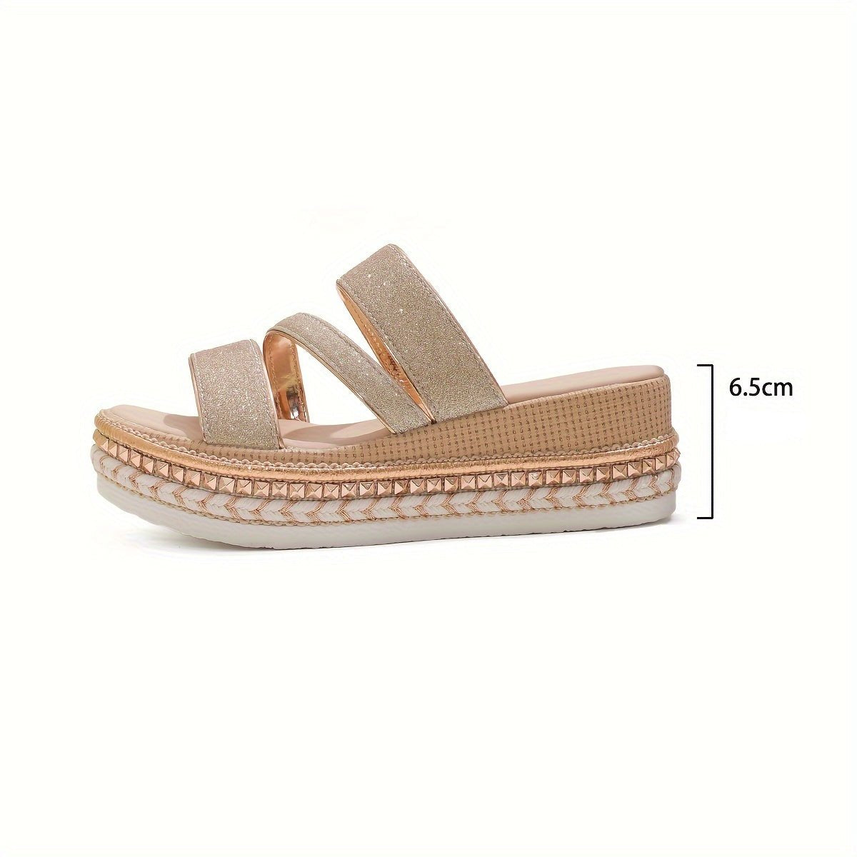 Mila | Comfortabele Sandalen Met Glitter