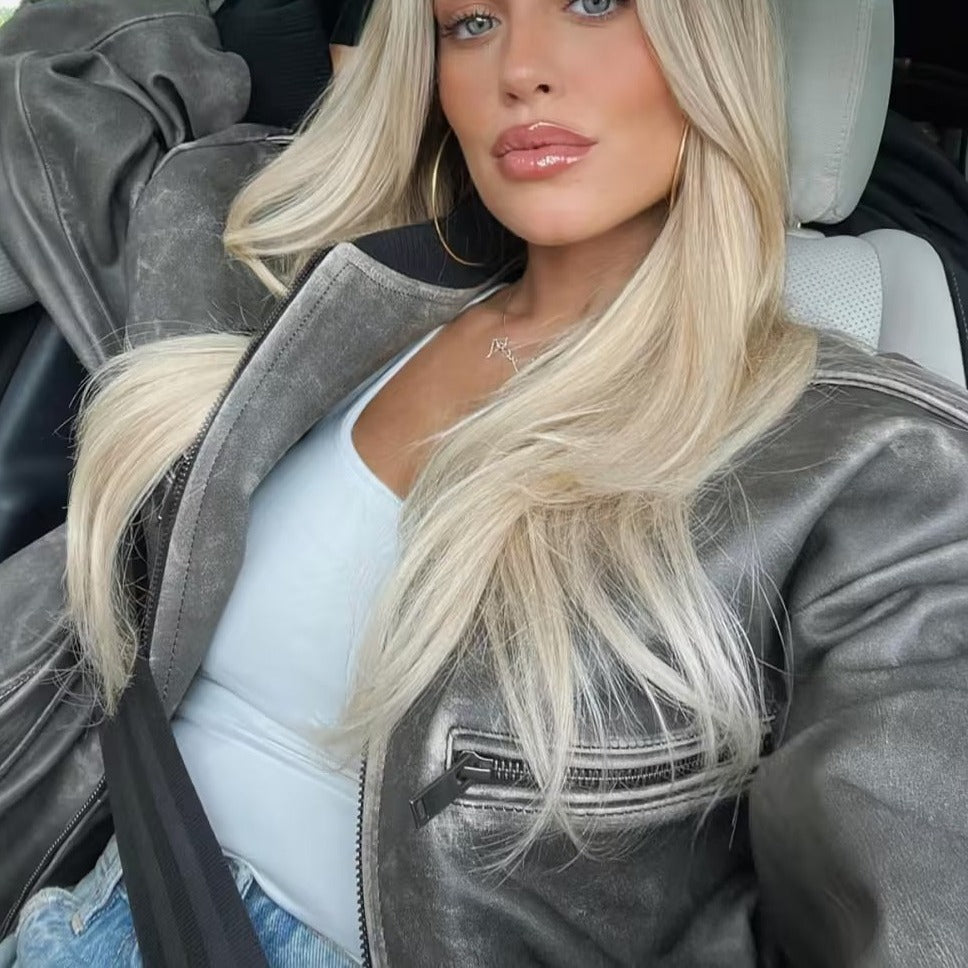 Yana | Stonewashed Vintage Bomber
