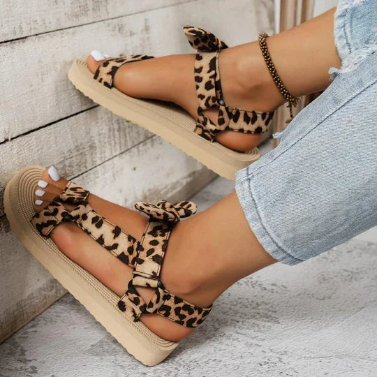 Monica | Stijlvolle Sandalen Met Leopardprint