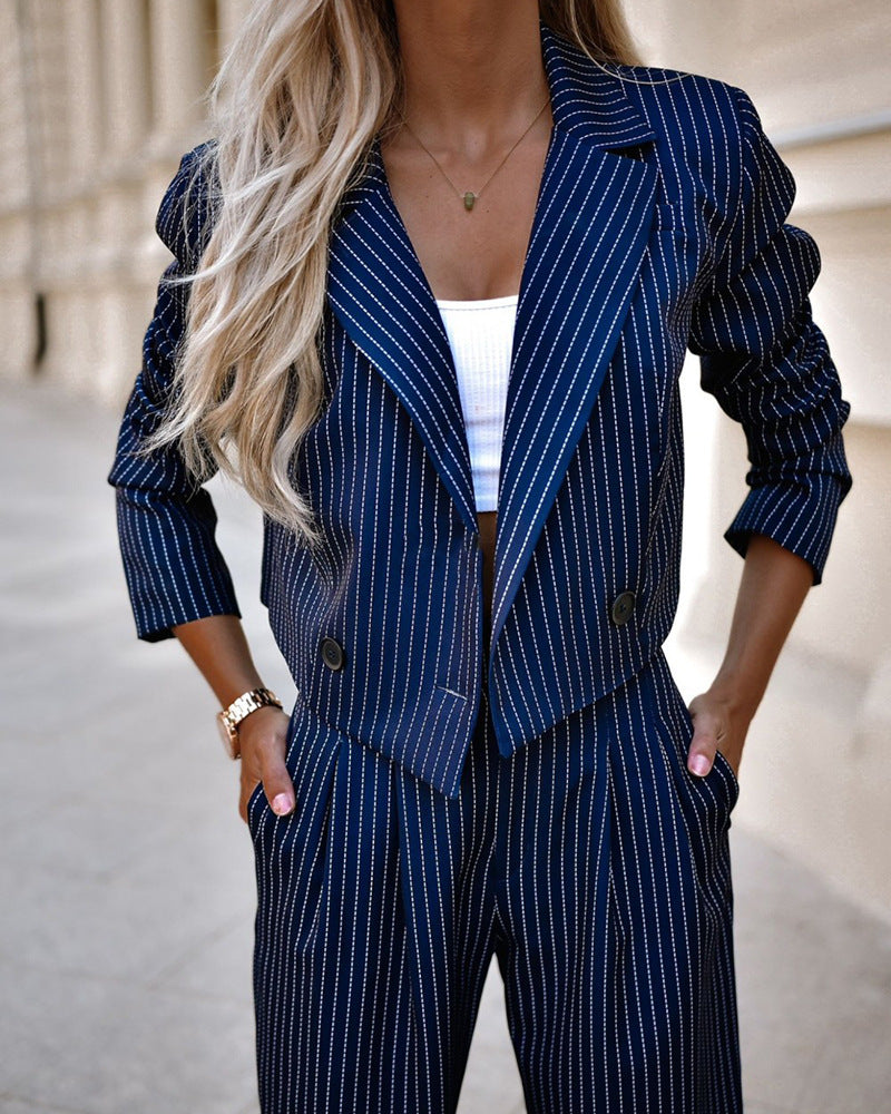 Skye | Set Korte Blazer Met Pantalon