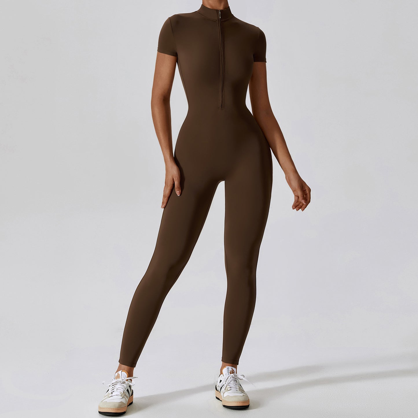 Samie | Korte Sportjumpsuit Met Rits