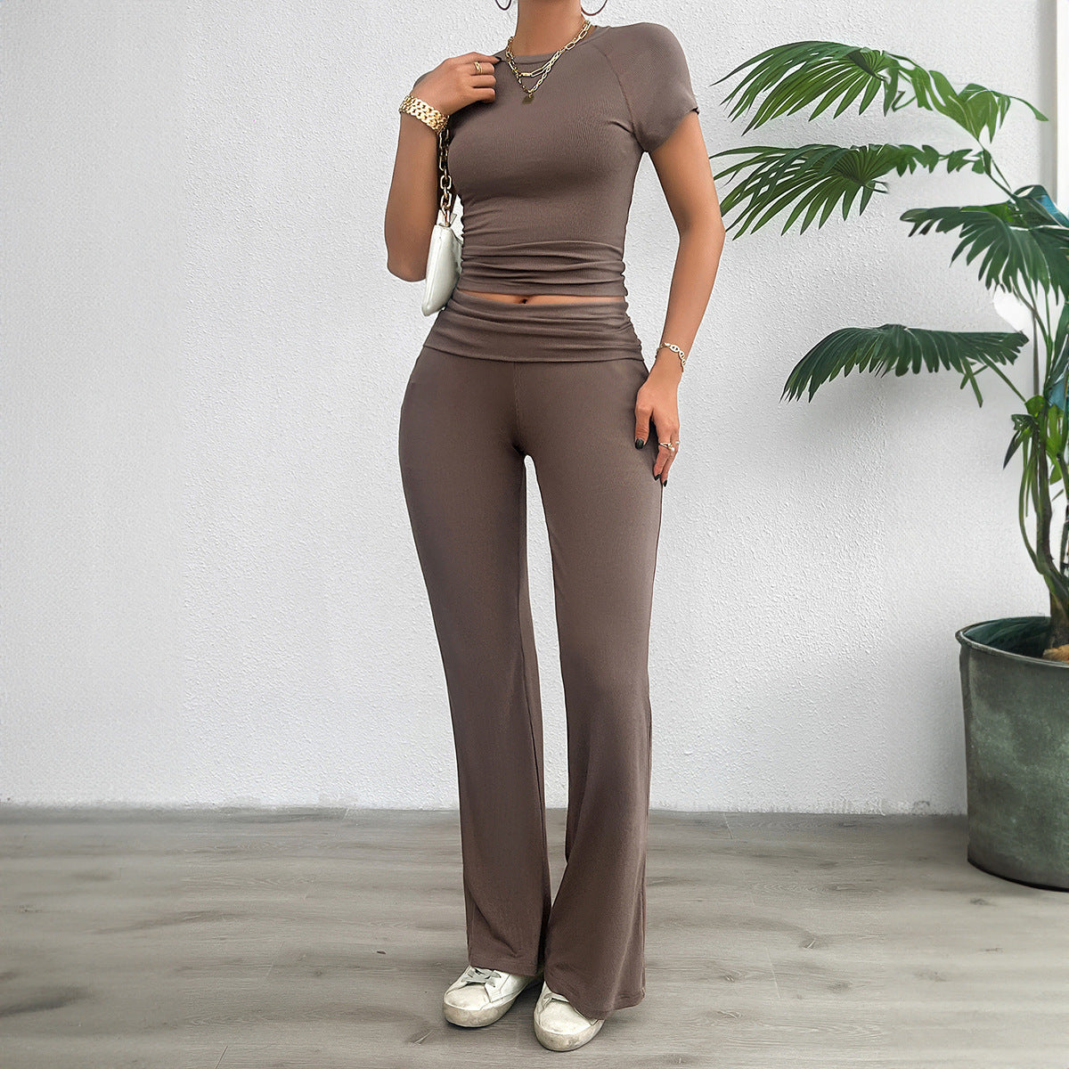 Laila | Loungeset Top Met Lange Broek