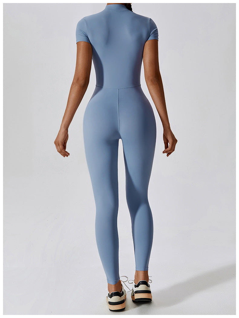 Samie | Korte Sportjumpsuit Met Rits