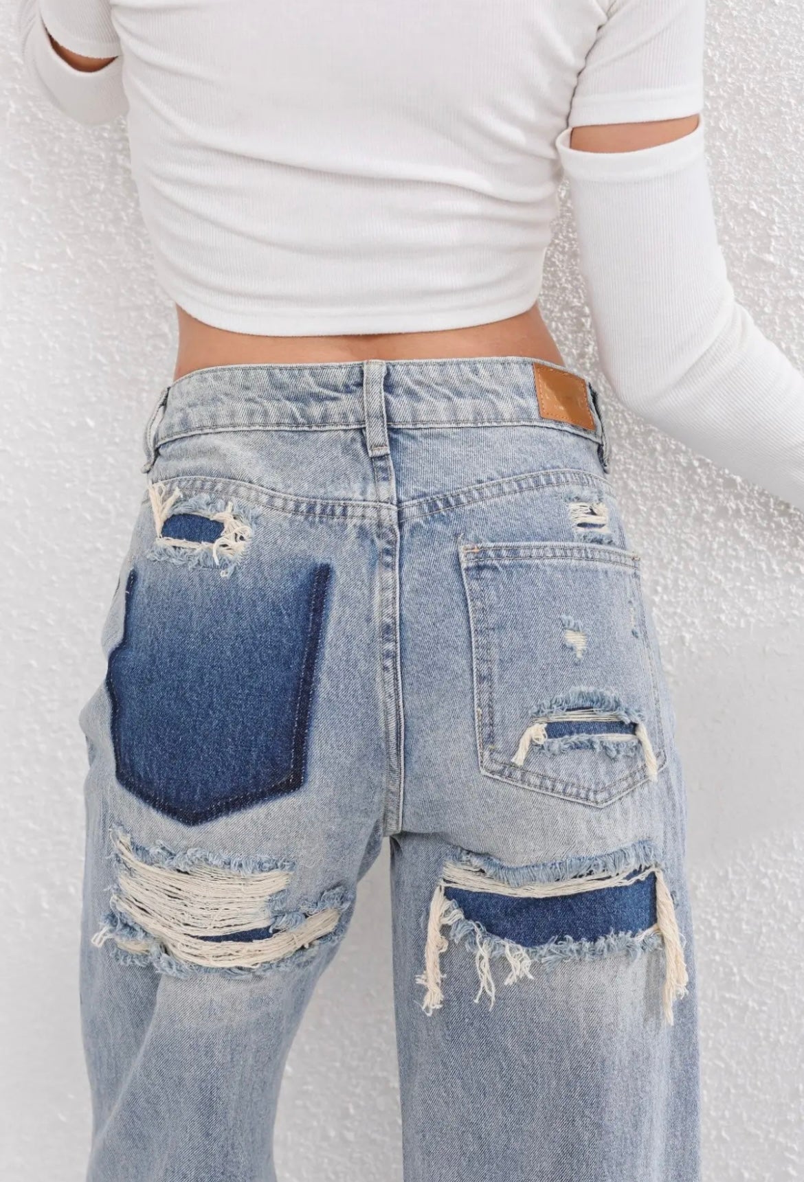 Isja | Vintage Gescheurde Broek