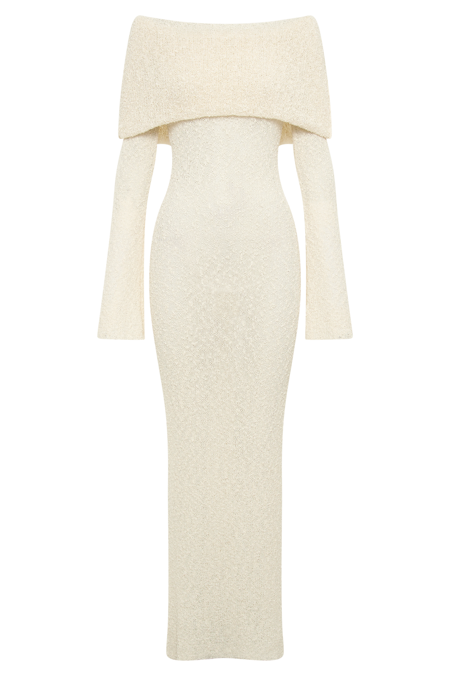 Senna | Witte Lange Offshoulder Zomerjurk