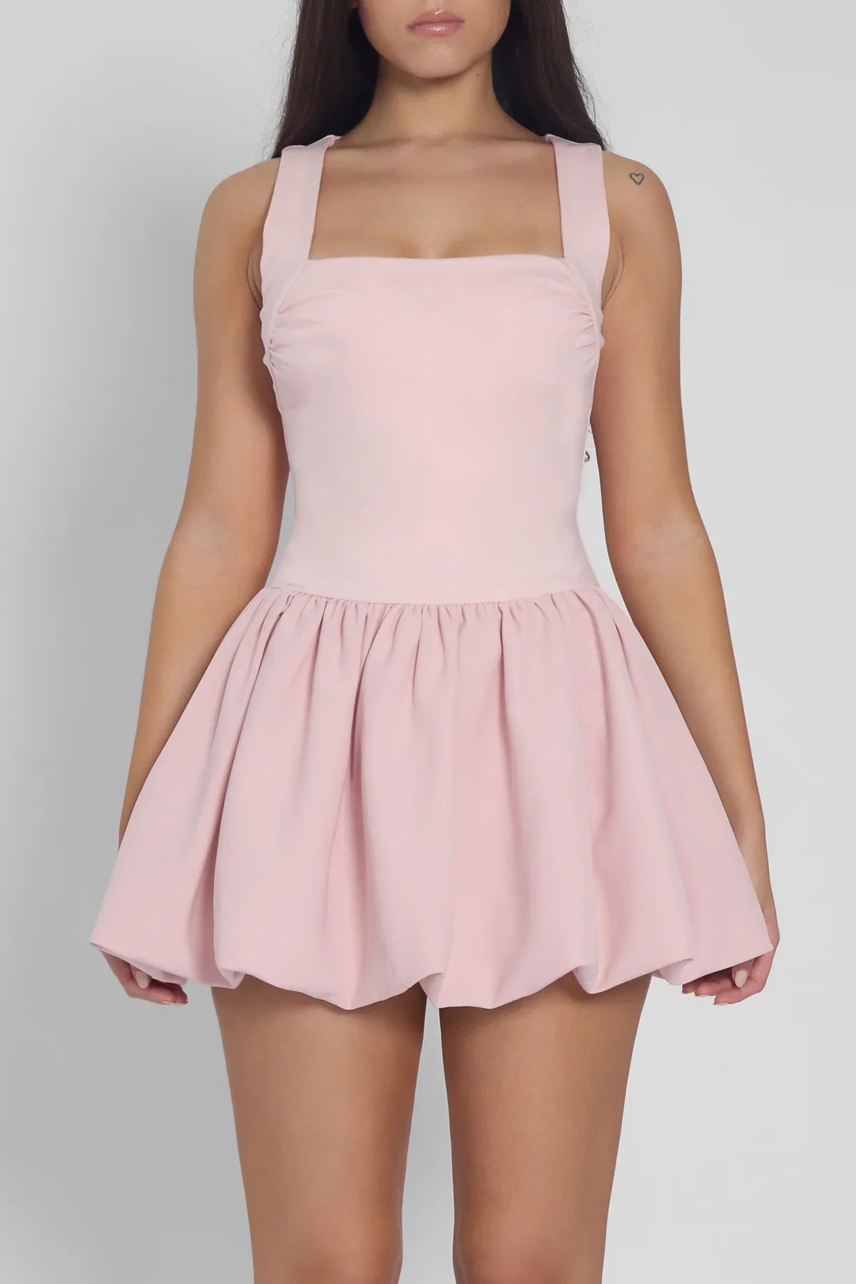 Bente | Gebreide Mini Jurk Met Ballon Rok