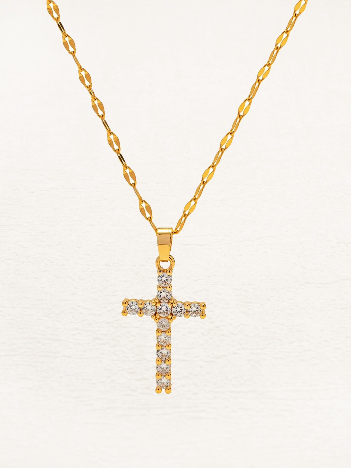 Kiki | Goude Ketting Met Kruis