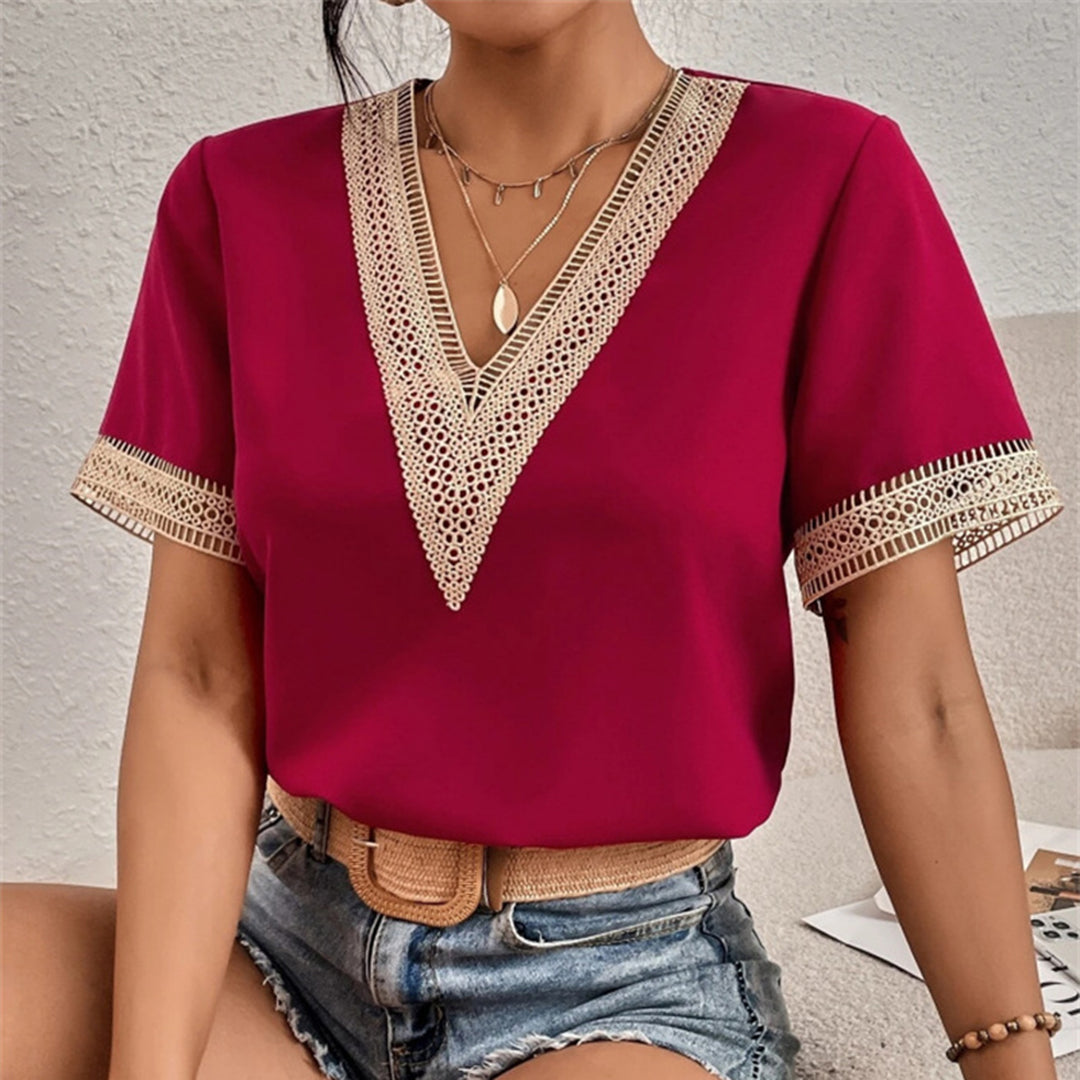 Amije | Elegant Dames T-Shirt Met Losse Pasvorm