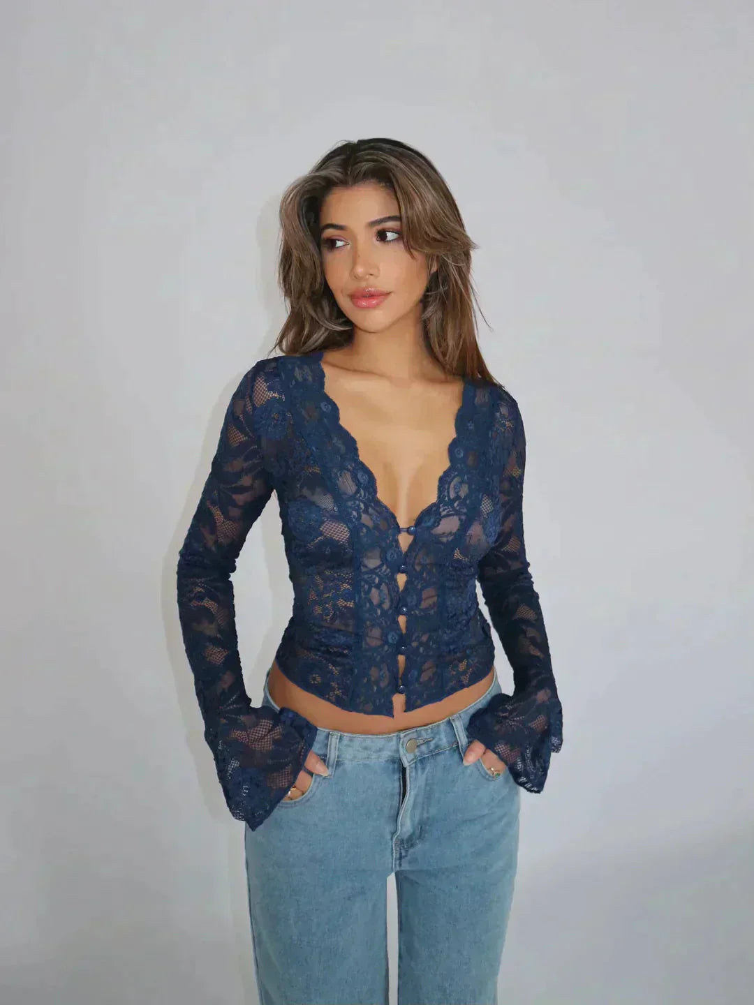 Josephine | Elegante Kanten Top Voor Dames