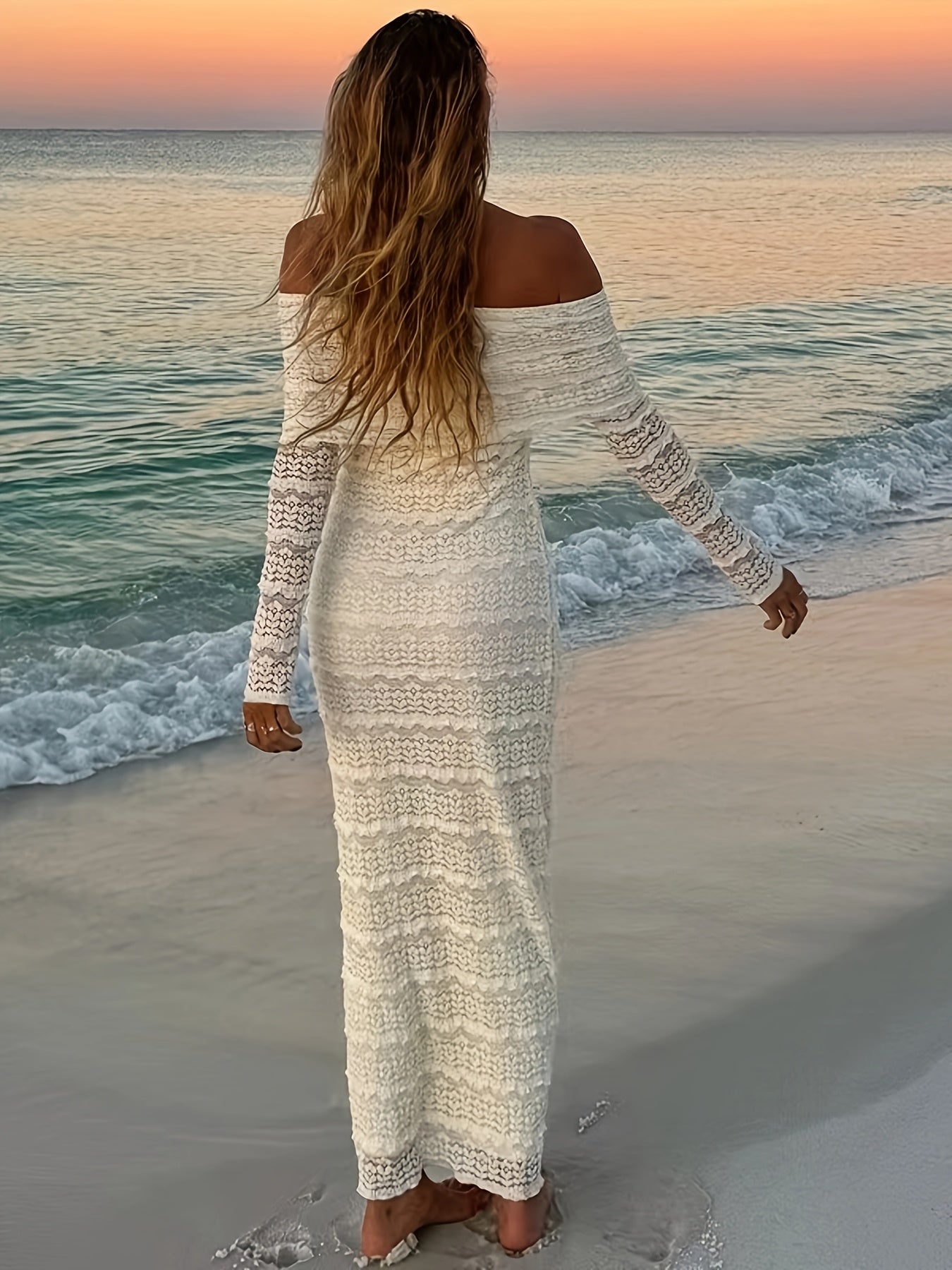 Nina | Elegante Off-Shoulder Kantjurk