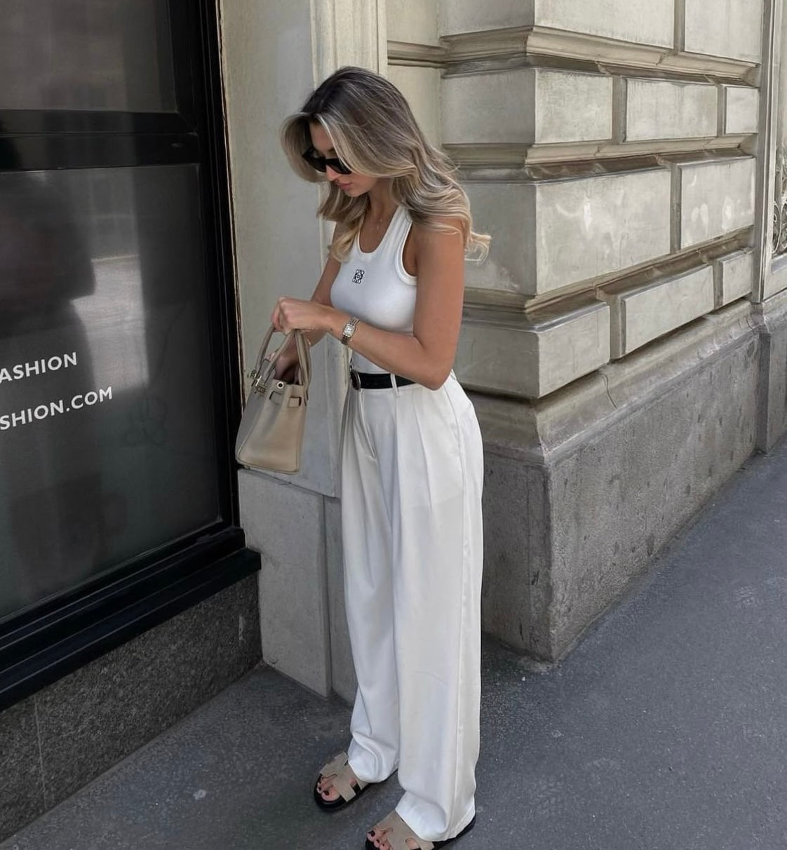 Hailey | Witte Pantalon