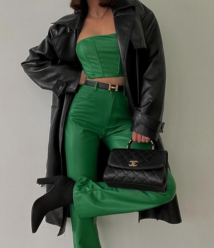 Amy | Leren Broek