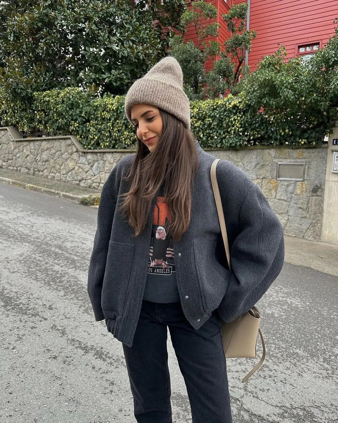 Maya | Warme Tweed Jacket Voor Dames