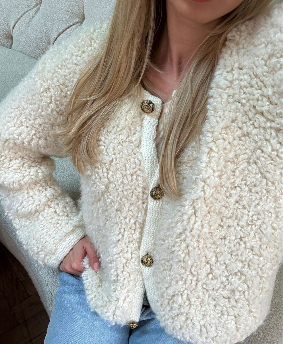 Charlie | Chique Warm Vest Met Goude Knopen