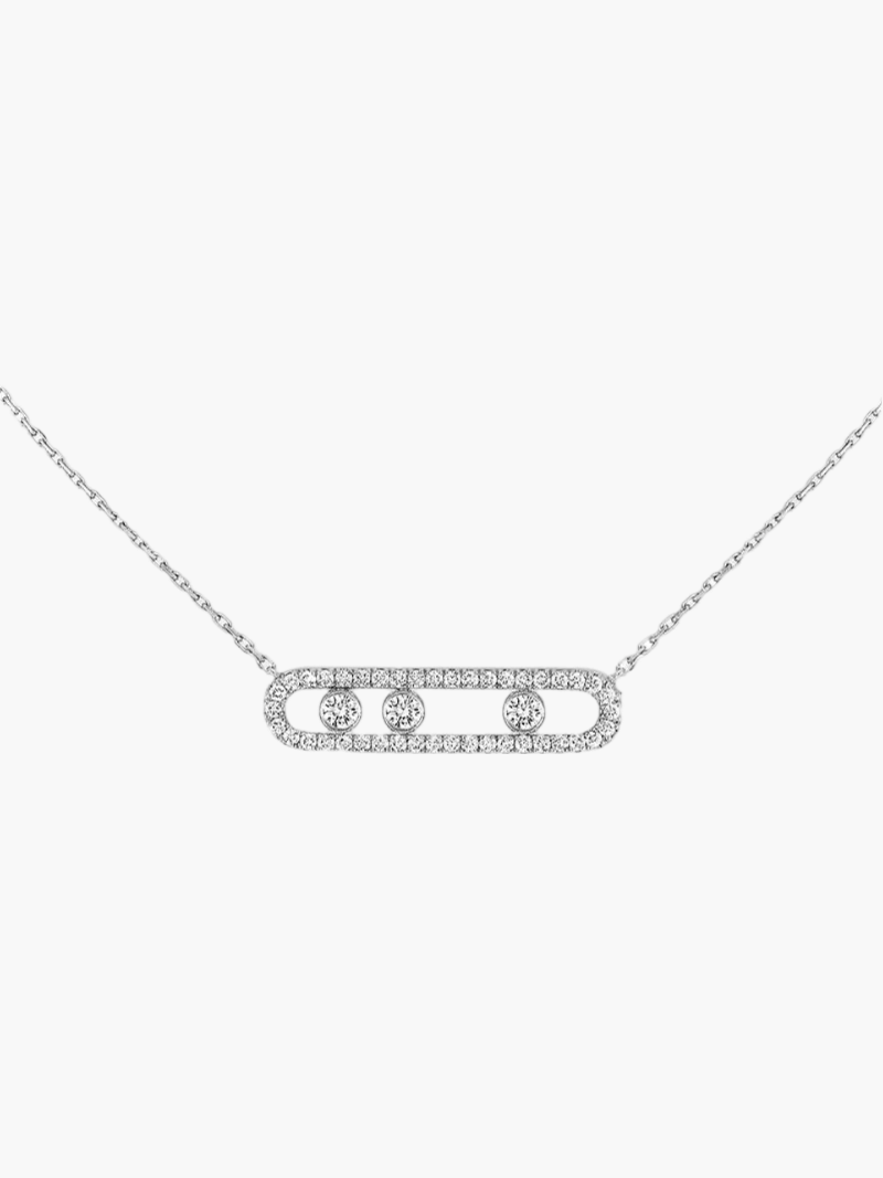 Lora | Ketting Met Bewegende Diamanten