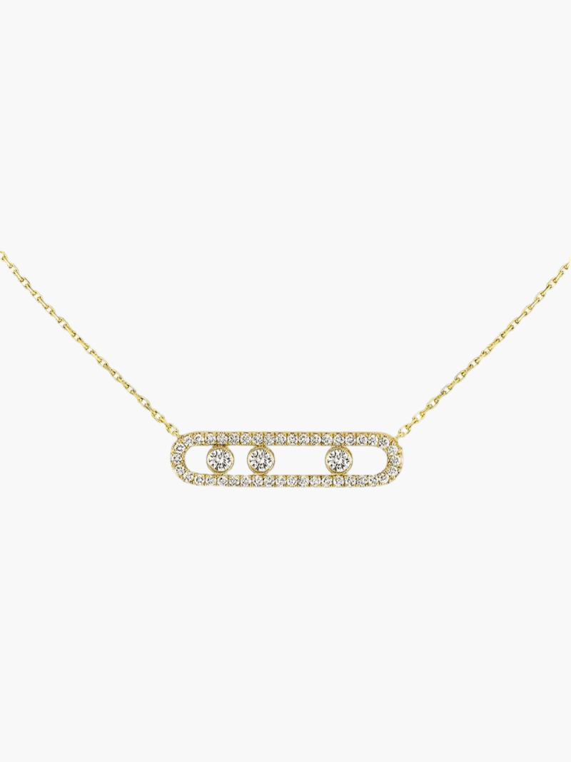 Lora | Ketting Met Bewegende Diamanten