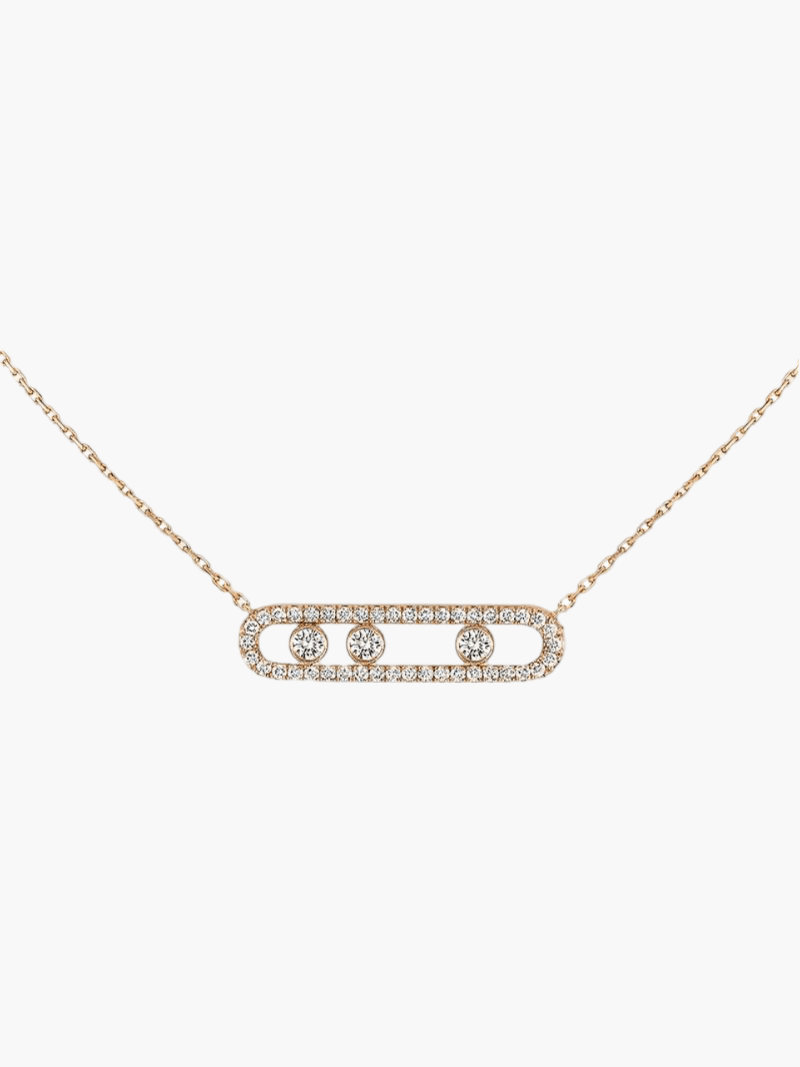 Lora | Ketting Met Bewegende Diamanten