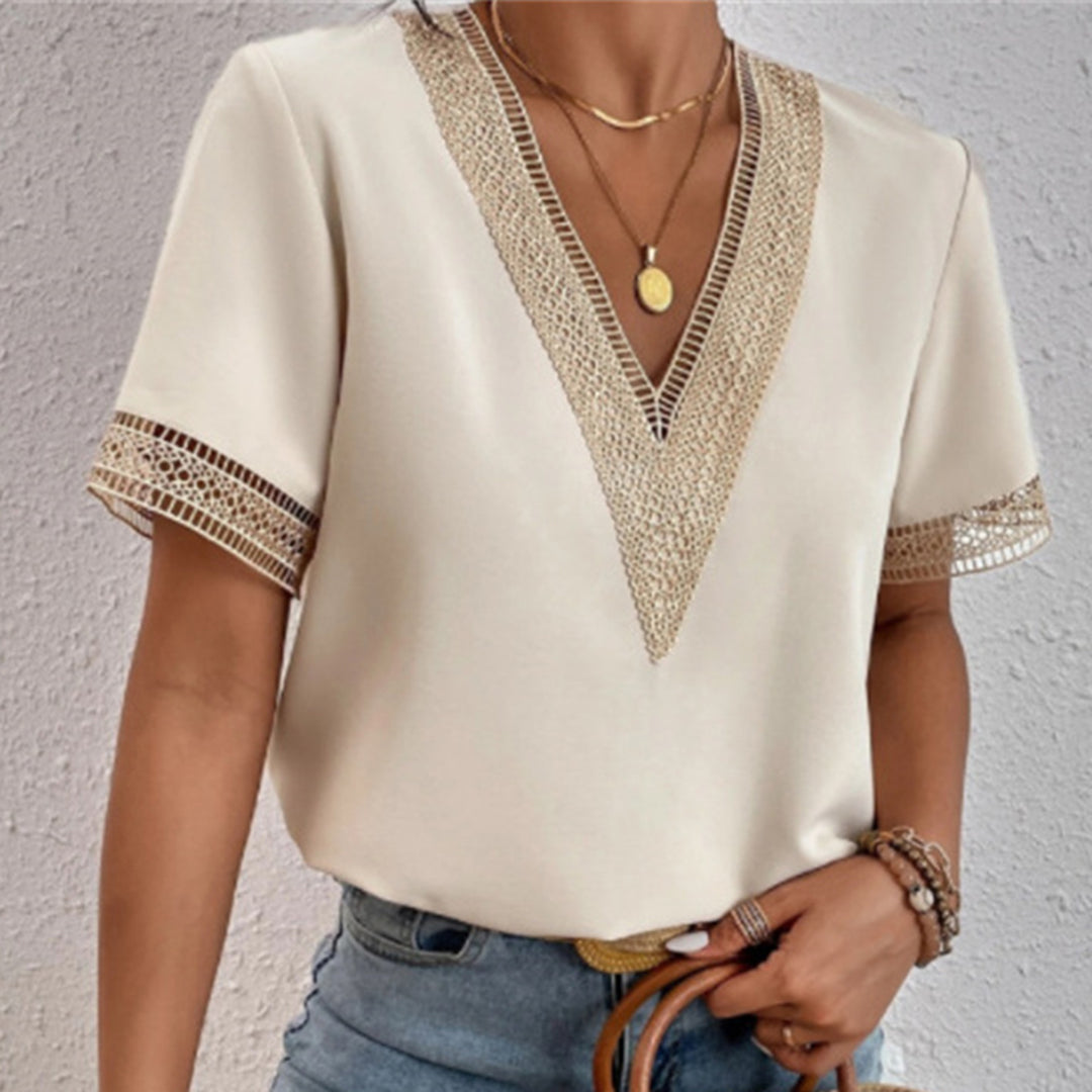 Amije | Elegant Dames T-Shirt Met Losse Pasvorm