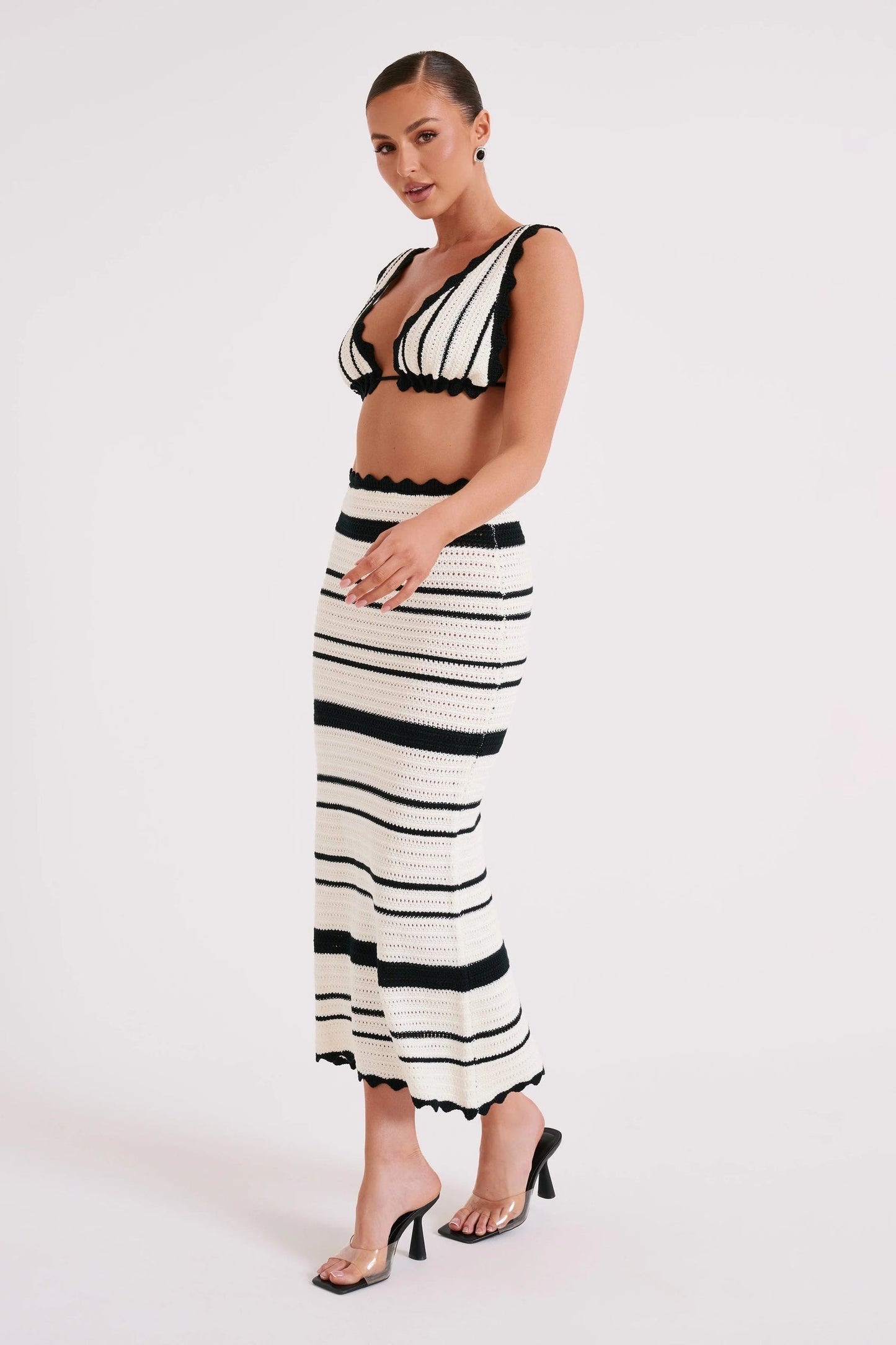 Demy | Gebreide Set Top Met Lange Rok