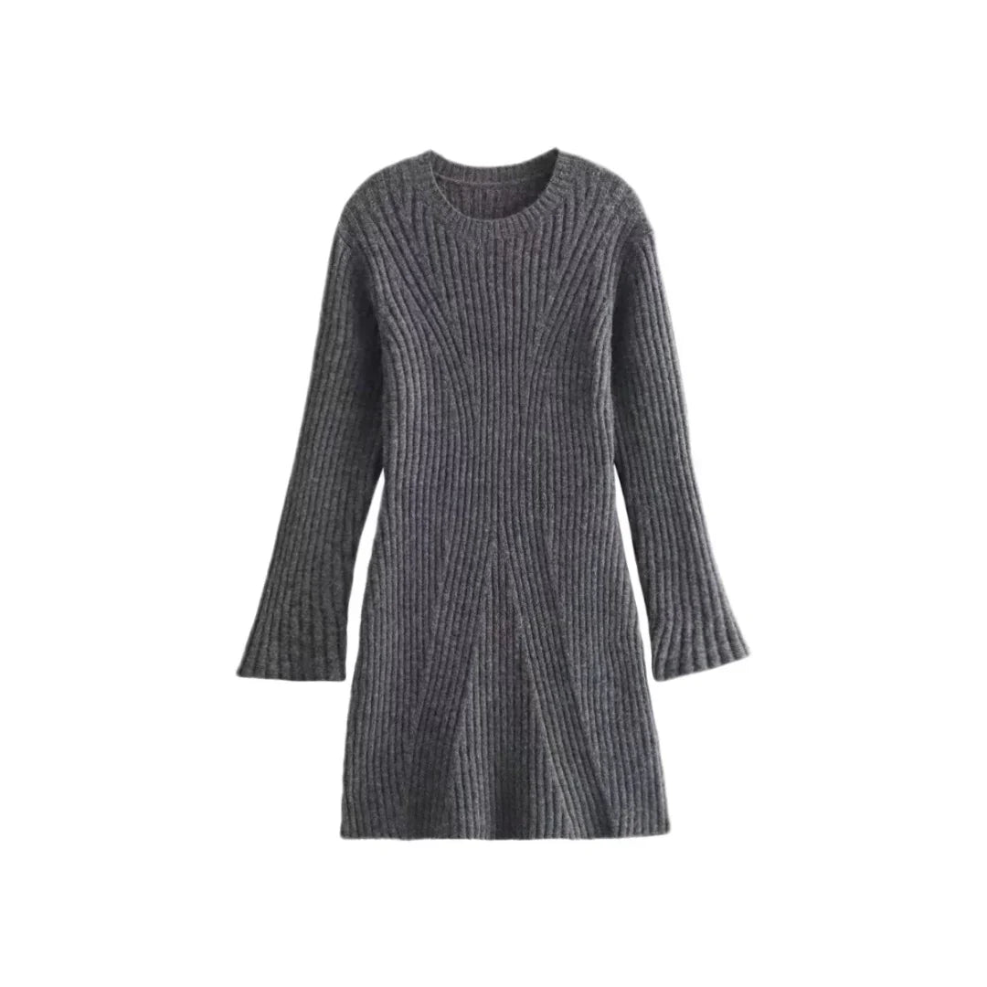Joline | Comfy Korte Jurk Met Lange Mouwen