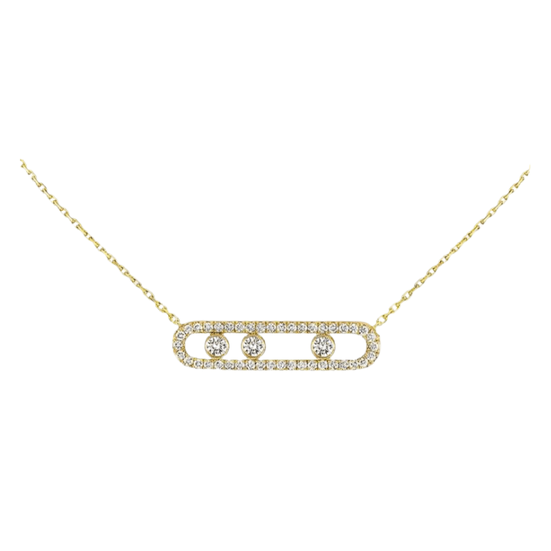 Lora | Ketting Met Bewegende Diamanten
