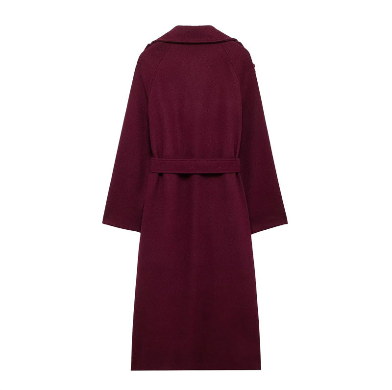Jasmine | Elegante Burgundy Trenchcoat