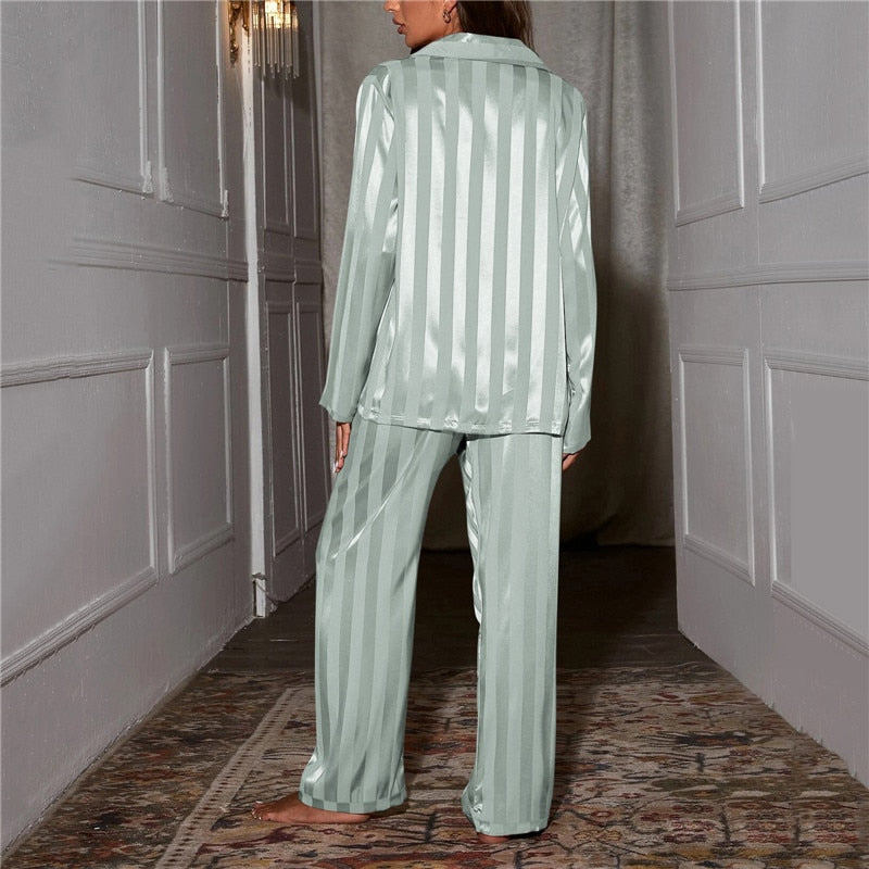 Eleonora | Luxe Zijden Satijnen Pyjama Dames