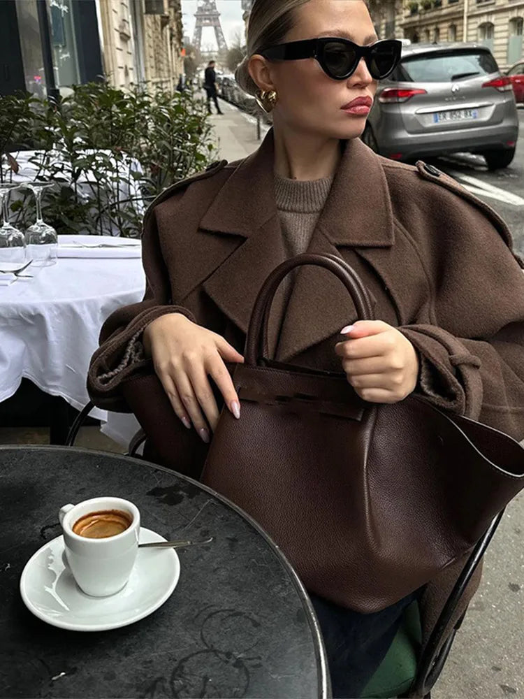 Sabrina | Korte Bruine Wollenjas