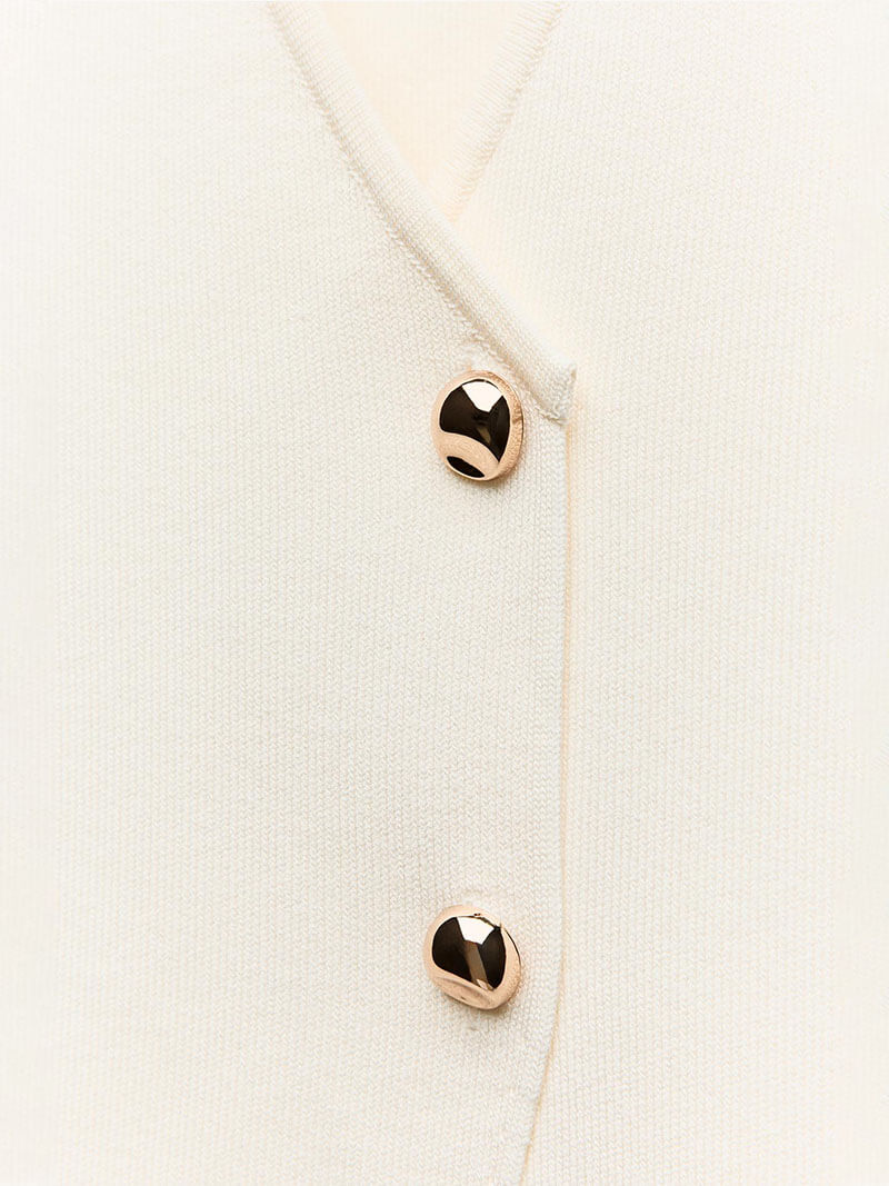 Gabrielle | Elegante Gilet Met Goude Knopen