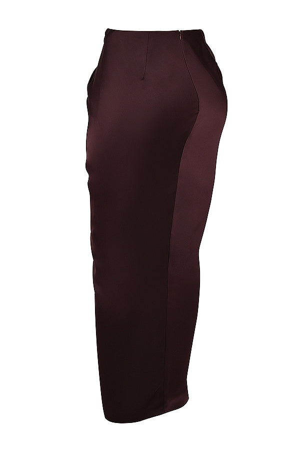Ella | Satijnen Tweedelige Set Corset-Top En Rok
