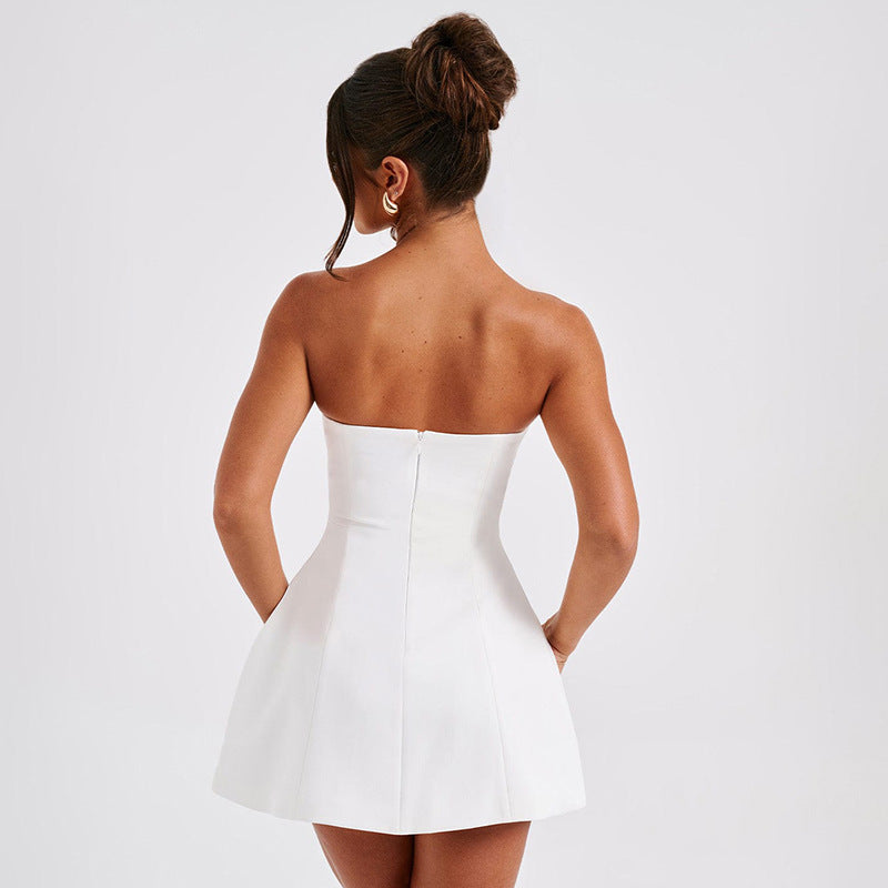 Macey | Korte Strapless Jurk