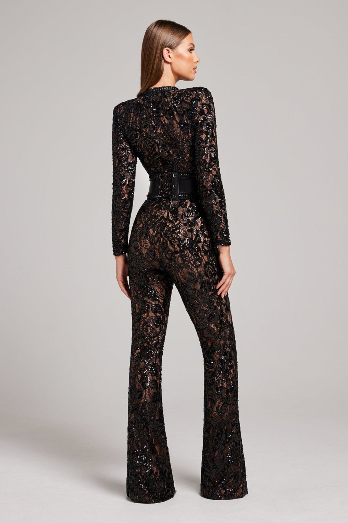 Grace | Betoverende Chique Glitter Jumpsuit Met Lange Mouwen