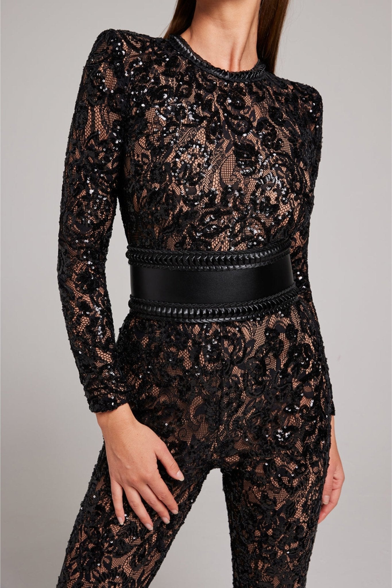 Grace | Betoverende Chique Glitter Jumpsuit Met Lange Mouwen