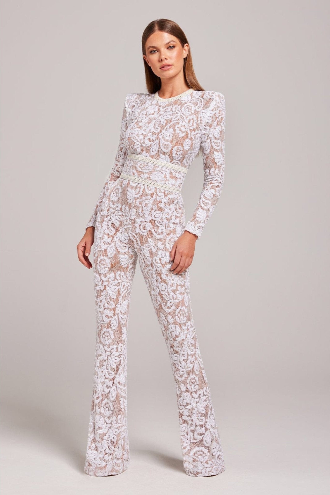 Grace | Betoverende Chique Glitter Jumpsuit Met Lange Mouwen