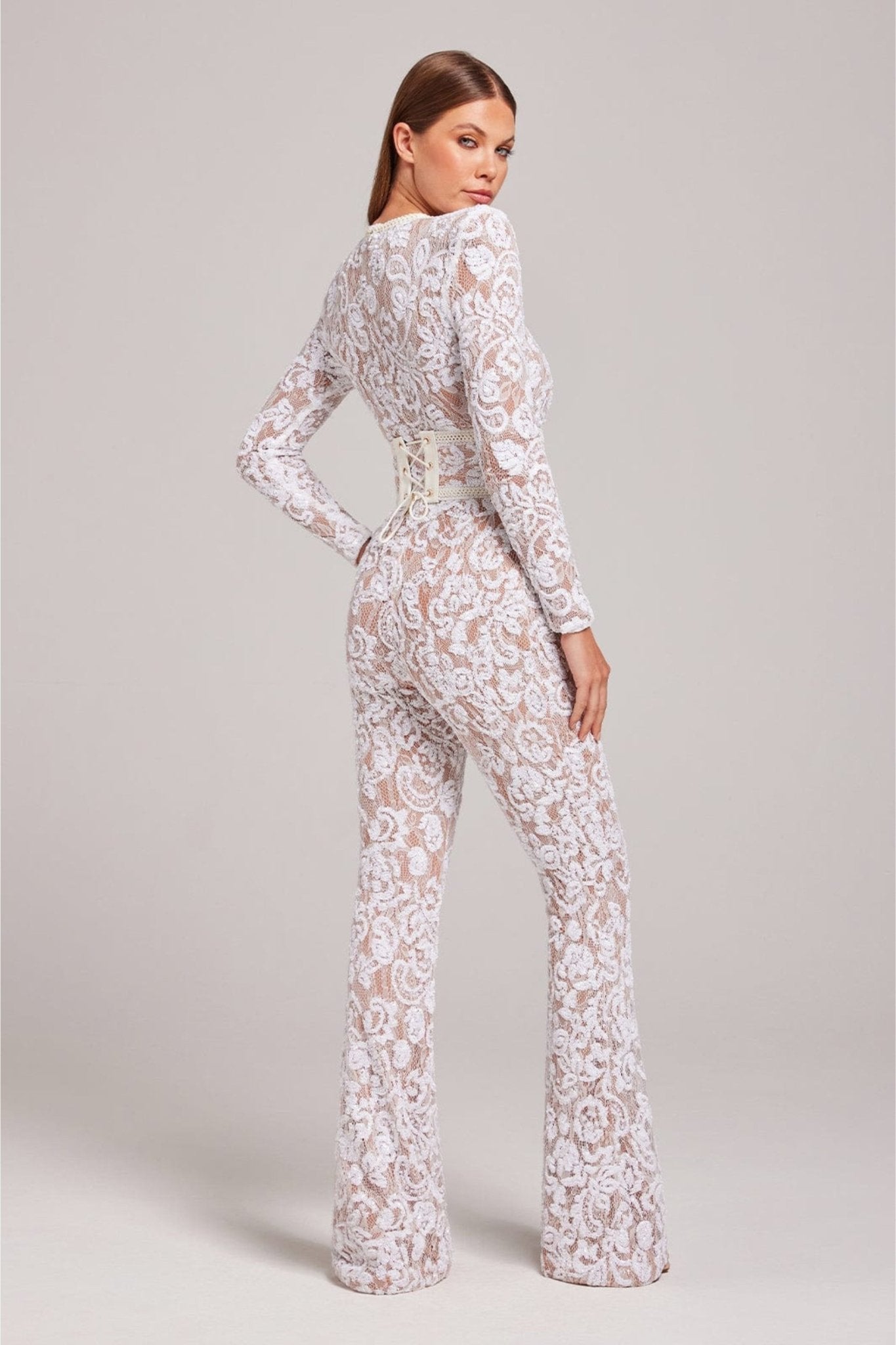 Grace | Betoverende Chique Glitter Jumpsuit Met Lange Mouwen