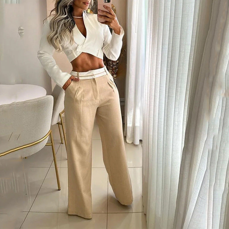 Priscilla | Pantalon Met Witte Band