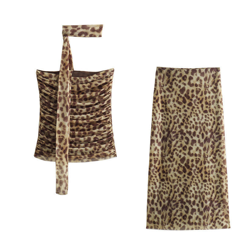 Sacha | Panterprint Set Top Met Rok