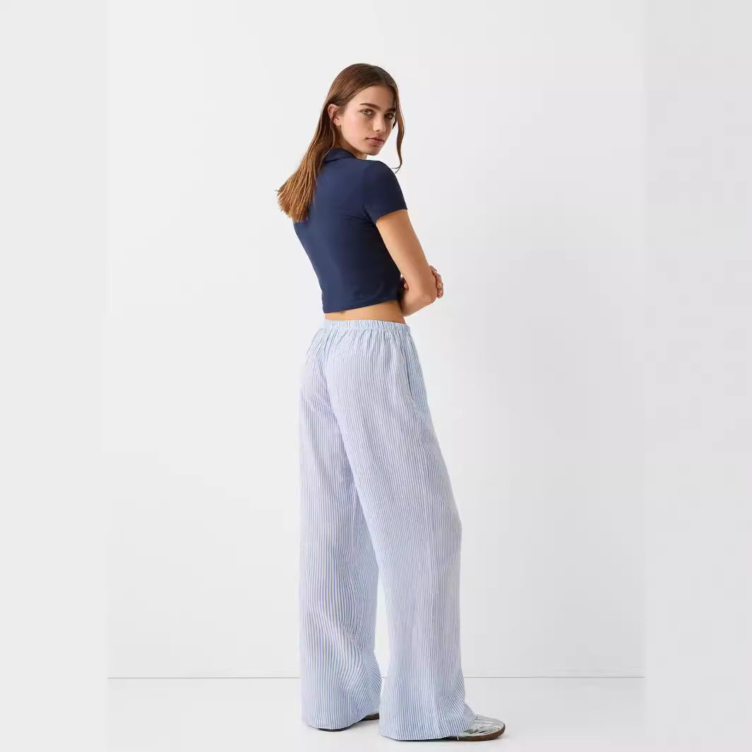 Lizzy | Gestreepte Luchtige Broek