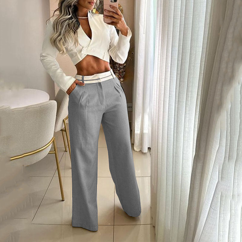 Priscilla | Pantalon Met Witte Band