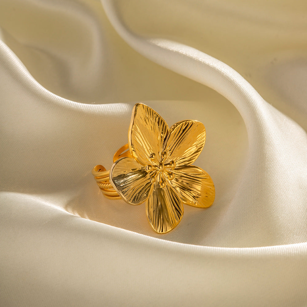 Gigi | Goude Bloemenring